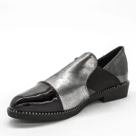 Pantofi Casual Dama 333-2 Black-Guncolor Lady Star