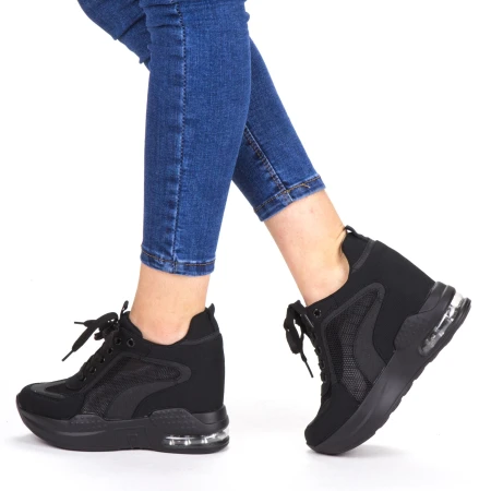Pantofi Sport Dama cu Platforma SZ182 Black Mei