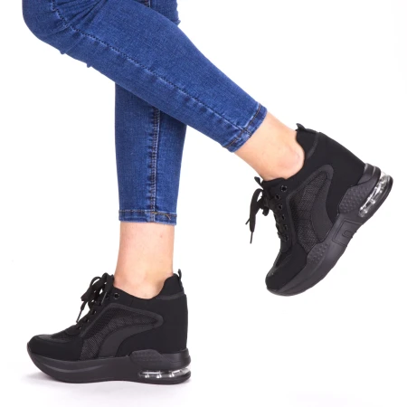 Pantofi Sport Dama cu Platforma SZ182 Black Mei