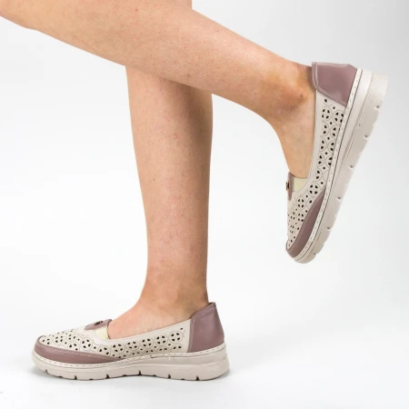 Pantofi Casual Dama S122 Beige Ggm