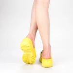 Papuci Dama cu Platforma G175 Yellow Mulanka