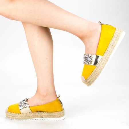 Pantofi Casual Dama cu Platforma BL0003 Yellow Botinelli