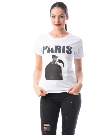 Tricou Dama 8127 PARIS Alb Adrom