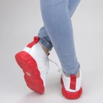 Pantofi Sport Dama YQ50 White-red Mei