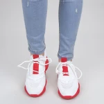 Pantofi Sport Dama YQ50 White-red Mei