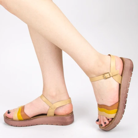 Sandale Dama CS30 Camel Mei