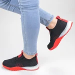 Pantofi Sport Dama YKQ70 Black-red Mei