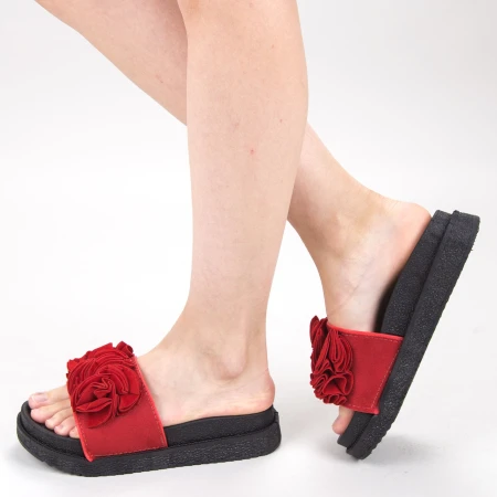Papuci Dama cu Platforma HM-09 Red Yiyi