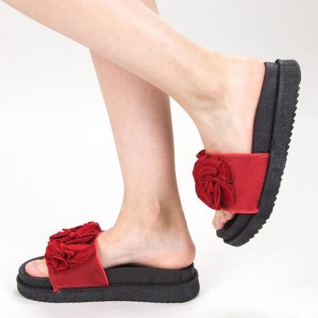 Papuci Dama cu Platforma HM-09 Red Yiyi