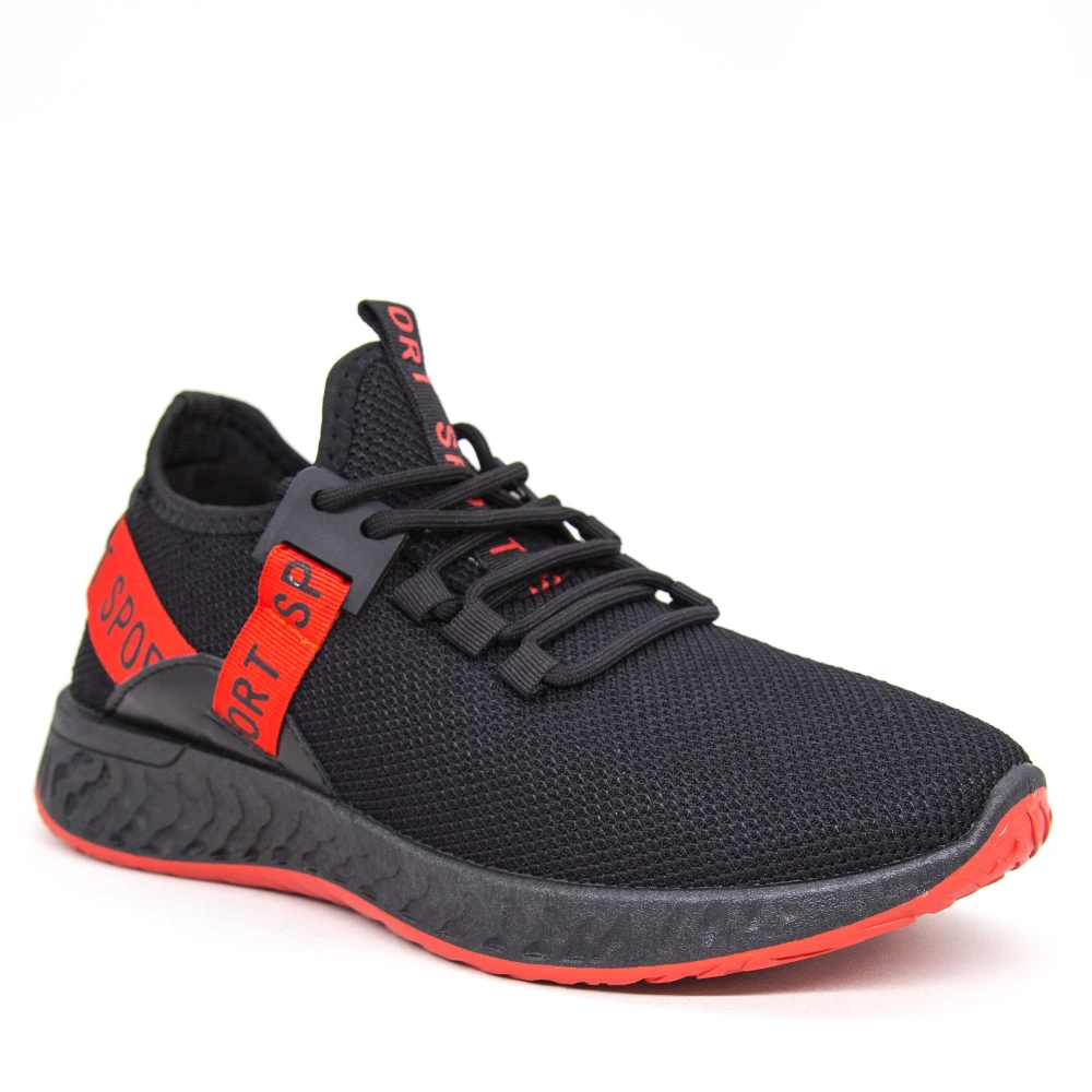 Pantofi sport barbati gb80 black-red (072) mei
