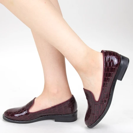 Pantofi Casual Dama GH19120 Maroon Mei