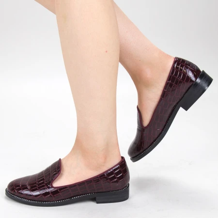Pantofi Casual Dama GH19120 Maroon Mei