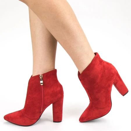 Botine Dama cu Toc XKK191 Red Mei