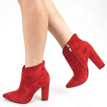 Botine Dama cu Toc XKK191 Red Mei