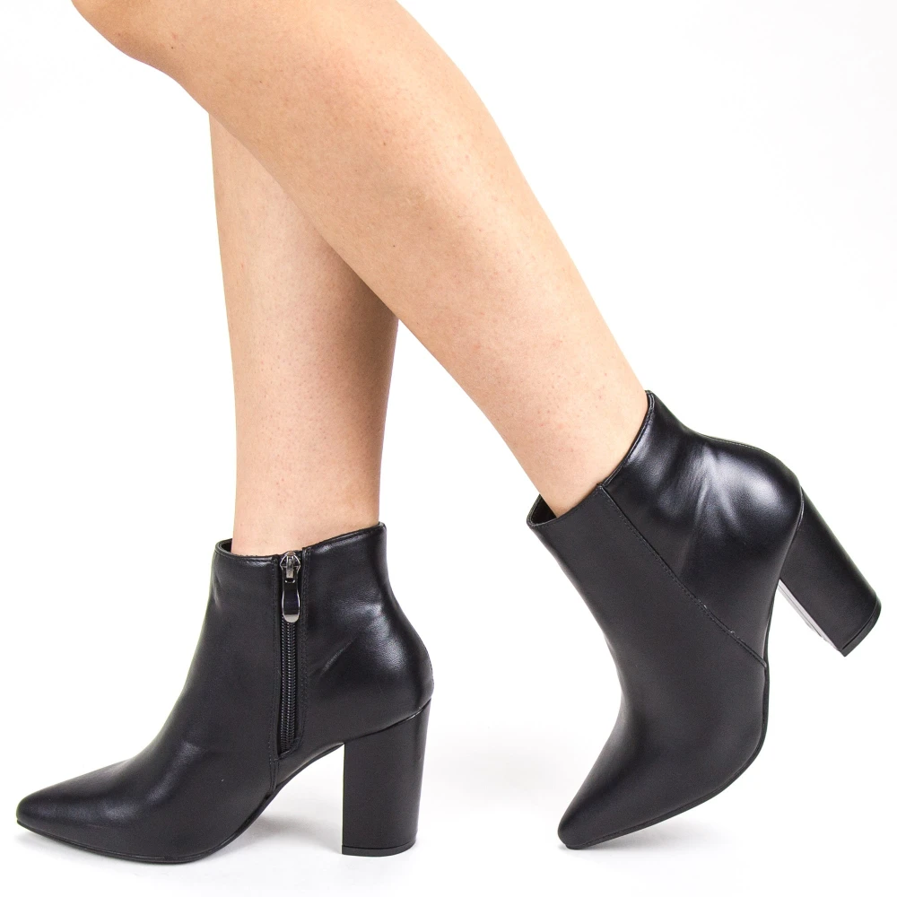 Botine dama cu toc xkk192a black (029) mei