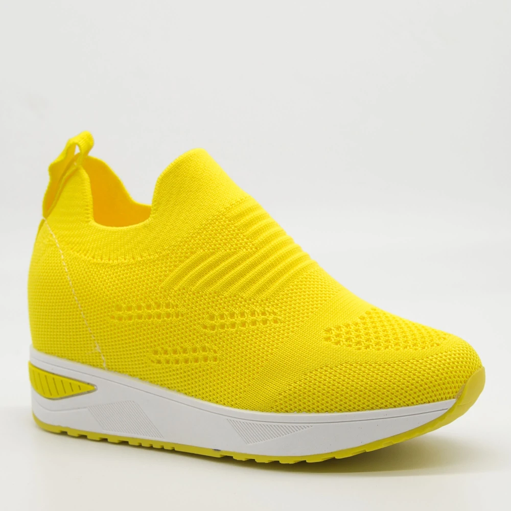 Pantofi Sport Dama cu Platforma KDN5 Yellow | Mei