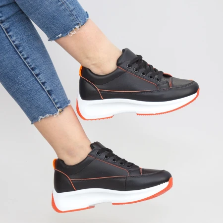 Pantofi Sport Dama XC8 Black-orange Mei