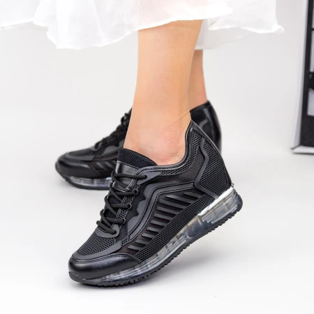 Pantofi Sport Dama cu Platforma SZ257 Black Mei