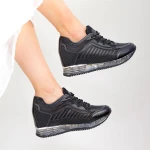 Pantofi Sport Dama cu Platforma SZ257 Black Mei