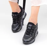 Pantofi Sport Dama cu Platforma SZ257 Black Mei