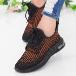 Pantofi Sport Dama LGGH1 Black-Orange Mei