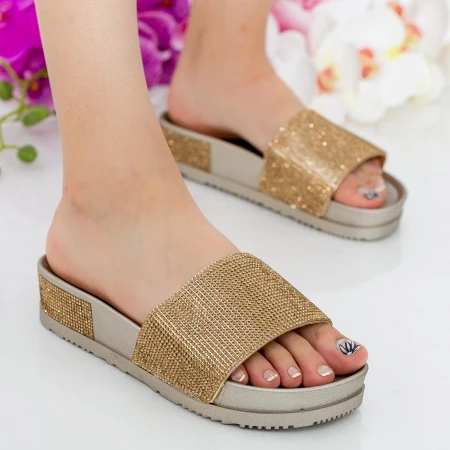 Papuci Dama WS118 Gold Mei