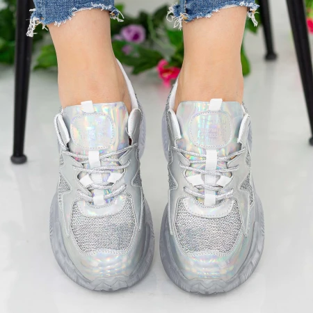 Pantofi Sport Dama X612 Silver Se7en