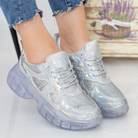 Pantofi Sport Dama X613 Silver Se7en