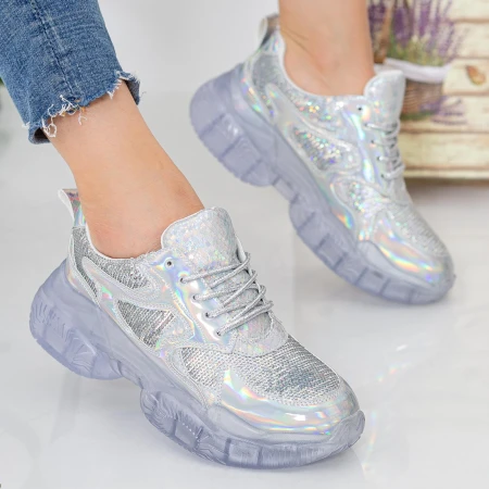 Pantofi Sport Dama X613 Silver Se7en