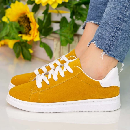 Pantofi Sport Dama WS172 Yellow-White Mei