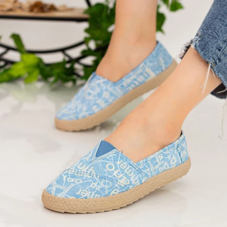 Espadrile Dama E48 Light Blue Fashion