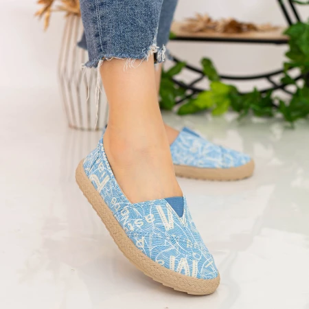 Espadrile Dama E48 Light Blue Fashion