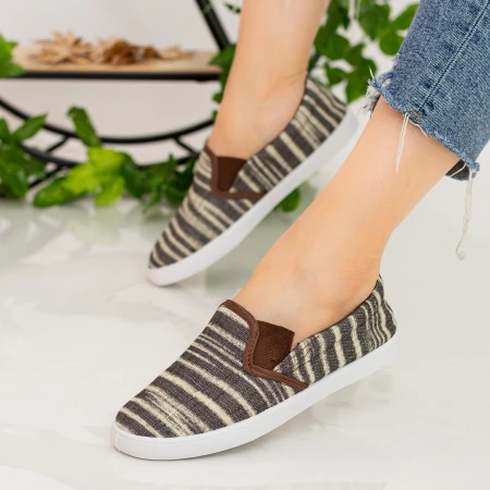Espadrile Dama H708 Brown Fashion