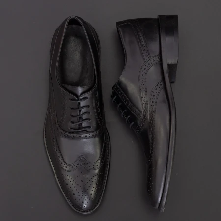 Pantofi Barbati 287-PN Black Mei