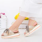 Sandale Dama cu Platforma GZXY3 Gold Mei