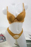 Set lenjerie intima - chilot si sutien - V36 Galben Mei