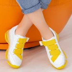 Pantofi Sport Dama SZ218 White-Yellow Mei