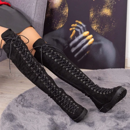Cizme Dama MX113A Black Mei