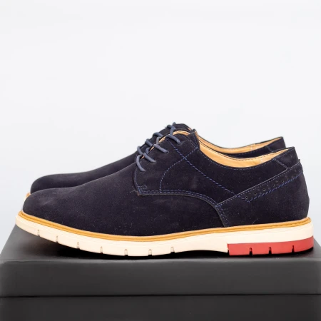 Pantofi Casual Barbati L61213 Albastru Jinhuma