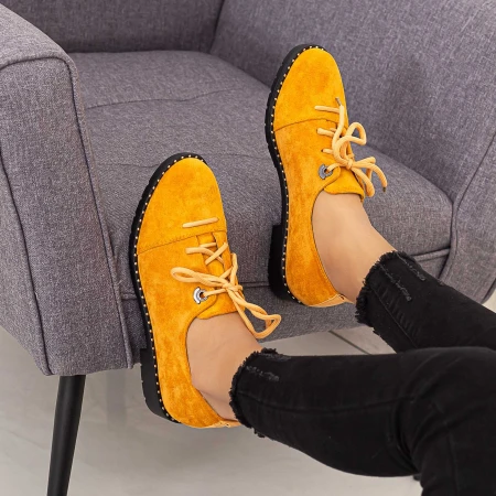 Pantofi Casual Dama LM309 Galben Mei