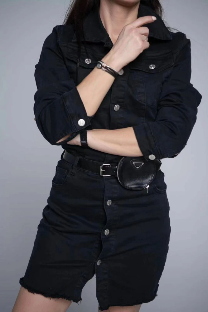 Salopeta dama din denim TR967 Negru | Fashion