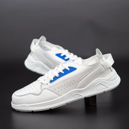 Pantofi Sport Barbati Y17-6 Alb-Albastru Panter