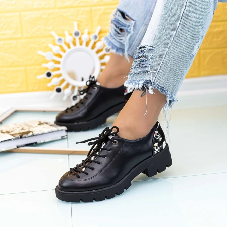 Pantofi Casual Dama DS29B Negru Mei