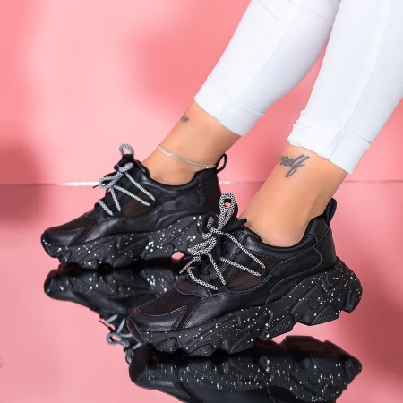 Pantofi Sport Dama SZ327 Negru Mei