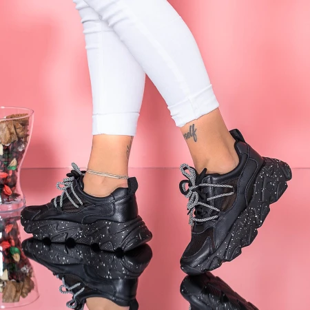 Pantofi Sport Dama SZ327 Negru Mei