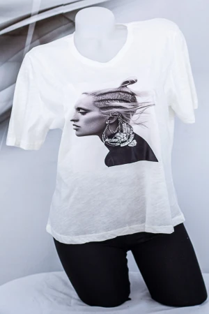 Tricou Dama 1841 Alb Fashion