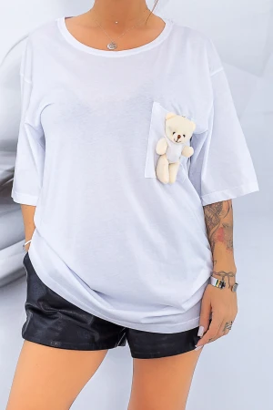 Tricou Dama 1824 Alb Fashion