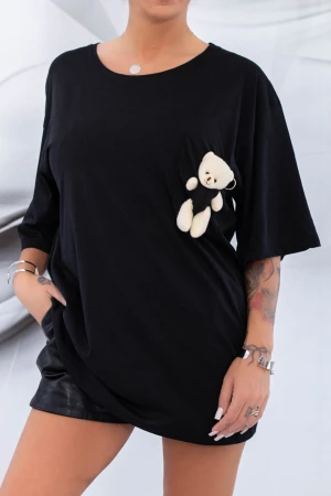 Tricou Dama 1824 Negru Fashion
