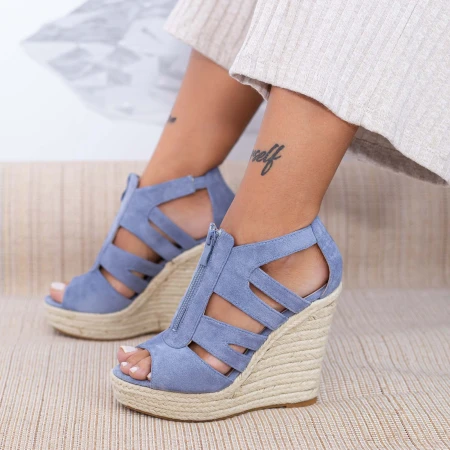 Sandale Dama cu Platforma HXS19 Albastru Mei