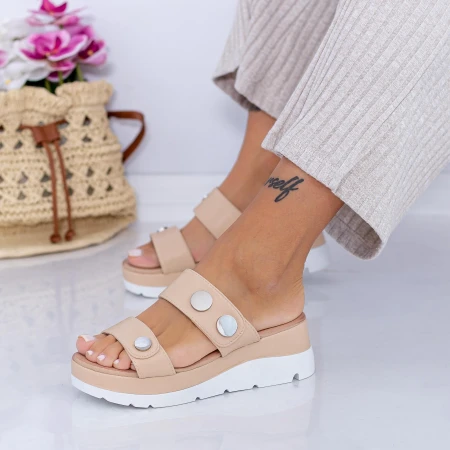 Papuci Dama FS53 Bej Mei